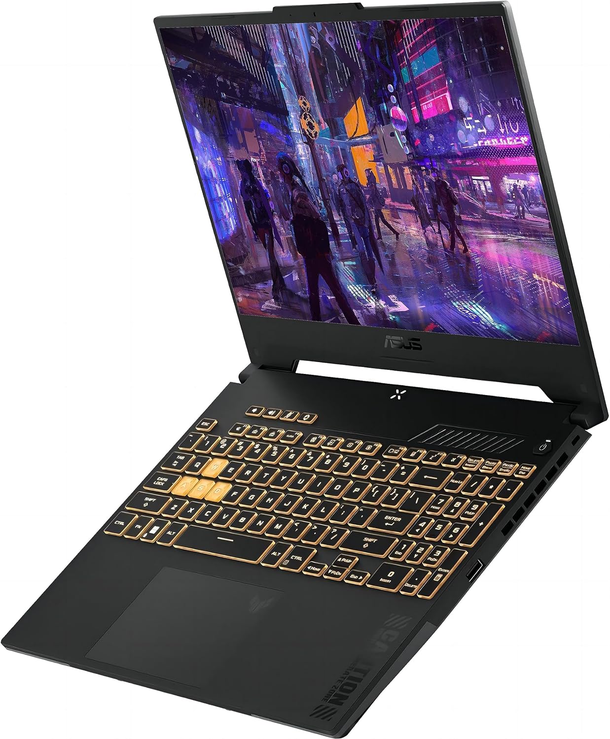 ASUS TUF Gaming F15 Gaming Laptop, 15.6” FHD 144Hz Display, Intel Core i7-12700H, GeForce RTX 4070 8GB GDDR6, 16GB DDR4, 1TB NVMe SSD, Wi-Fi 6, Windows 11, Mecha Gray English Arabic Keyboard ASUS TUF Gaming F15 Gaming Laptop, 15.6” FHD 144Hz Display, Intel Core i7-12700H, GeForce RTX 4070 8GB GDDR6, 16GB DDR4, 1TB NVMe SSD, Wi-Fi 6, Windows 11, Mecha Gray English Arabic Keyboard